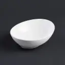 410*340*145mm Oval Gloss White Ceramic Above Counter Basin Non-overflow