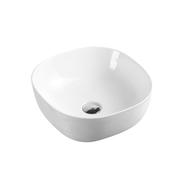 410*410*150mm Oval Touchline White Above Counter Basin