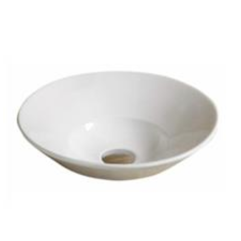 410*410*160mm Insert Basin Gloss White Fine Ceramic Waste: 32mm Non Overflow