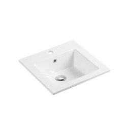[50081] 420*420*170mm Insert Square Basin With Mixer Hole