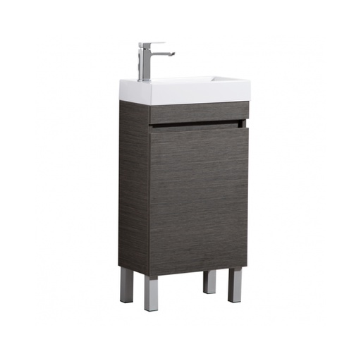 450*250*860mm Left Hand Hinge With Poly Top Dark Brown LL-DB-PT