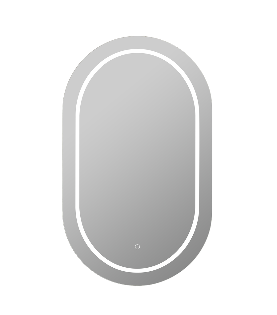 450X900X155mm Matte White Allison Pill LED Shaving Cabinet