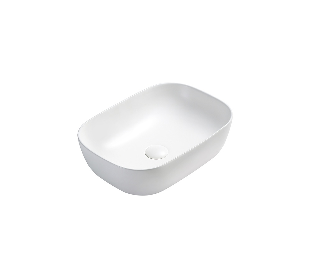 460*325*137mm Matte White Ellips Fine Ceramic Above Counter Basins Non Overflow,32mm Waste