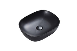[50013] 465*375*115mm Matt Black  Above Counter Round-Edge Basin