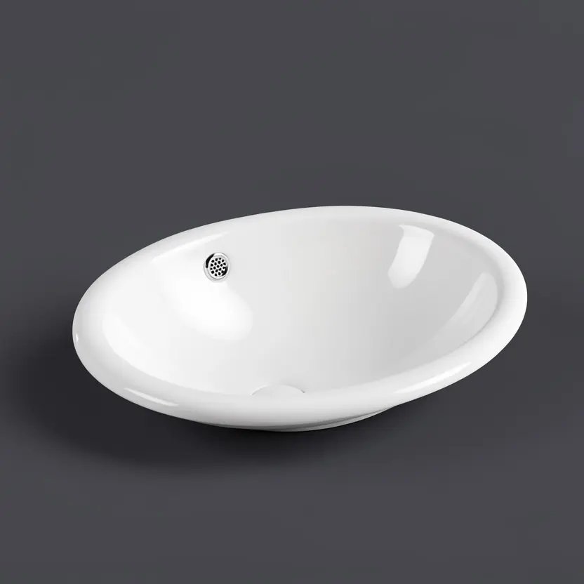 490*400*185mm Insert Round-Edge Basin