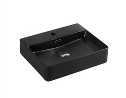500*420*120mm Matt Black Wall Hung Above Counter Rectangular Basin
