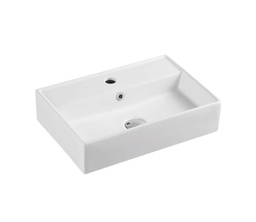 505*350*125mm Wall Hung Rectangular Basin With Mixer Hole
