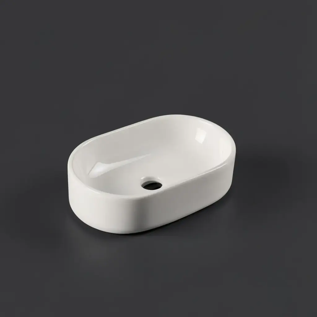 520*330*130mm Above Counter Oval Basin