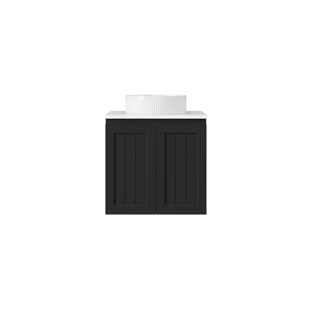 590*360*560mm Matte Black Archill Federation Wall Hung Ensuite PVC Cabinet