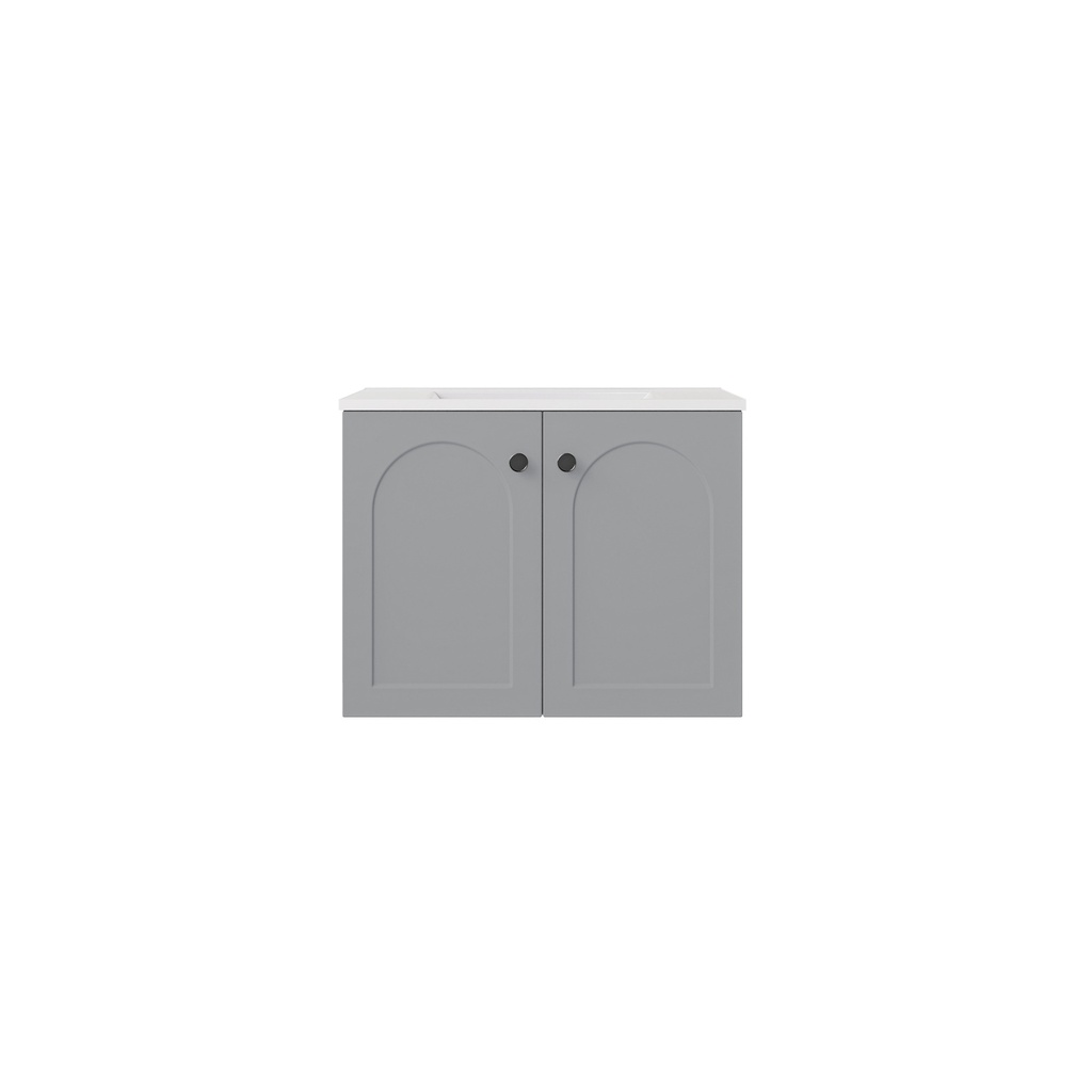 590*455*470mm Matte Grey Chester Federation Wall Hung PVC Cabinet