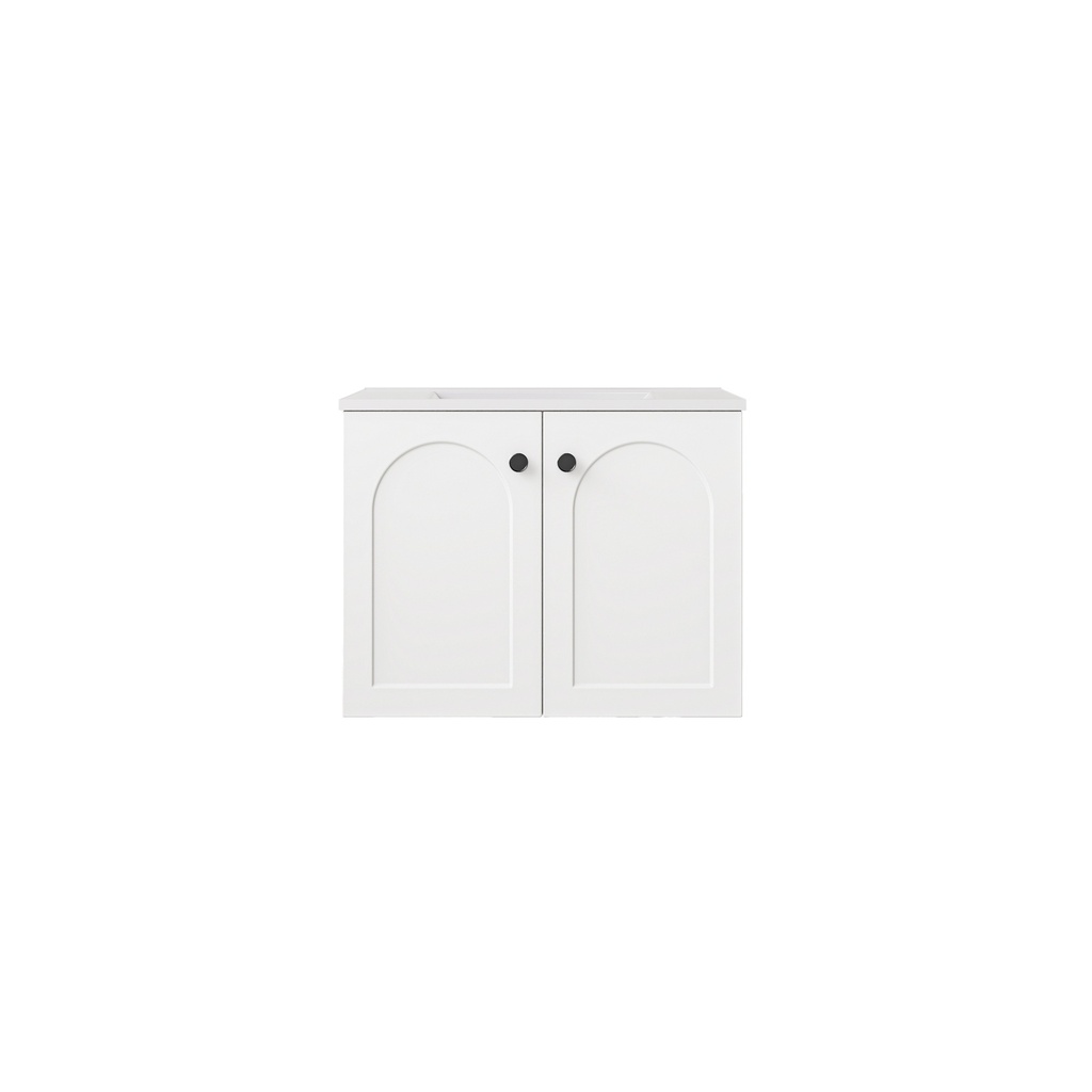 590*455*470mm Matte White Chester Federation Wall Hung PVC Cabinet
