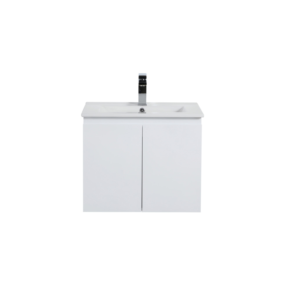 590*455*480mm Gloss White Alpha Wall Hung PVC Vanity