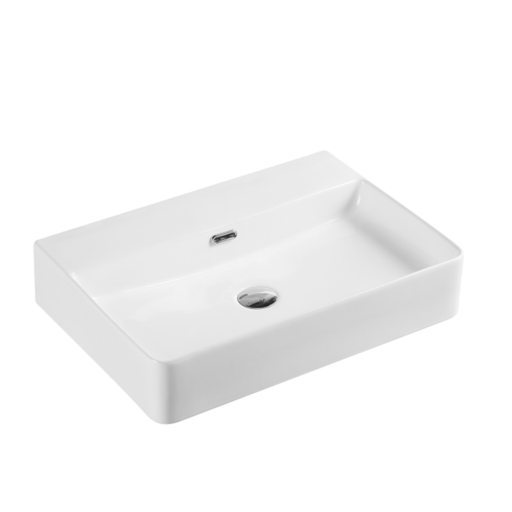 600*420*135mm Wall Hung/Above Counter Basin No Tap Hole Waste: 32mm Overflow