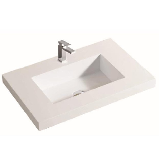 600*460*140mm Square Poly Top (32mm no overflow waste)