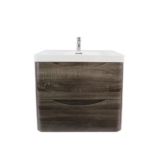 600*460*590mm Wall Hung Dark Grey Vanity Double Drawers Cabinet Only