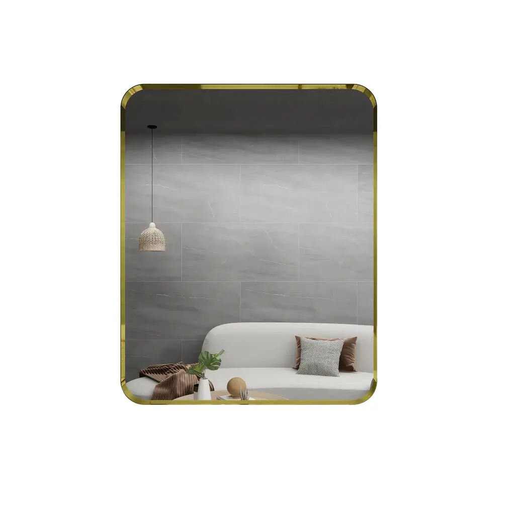 600x750mm Bronze Framed Rectangle Mirror
