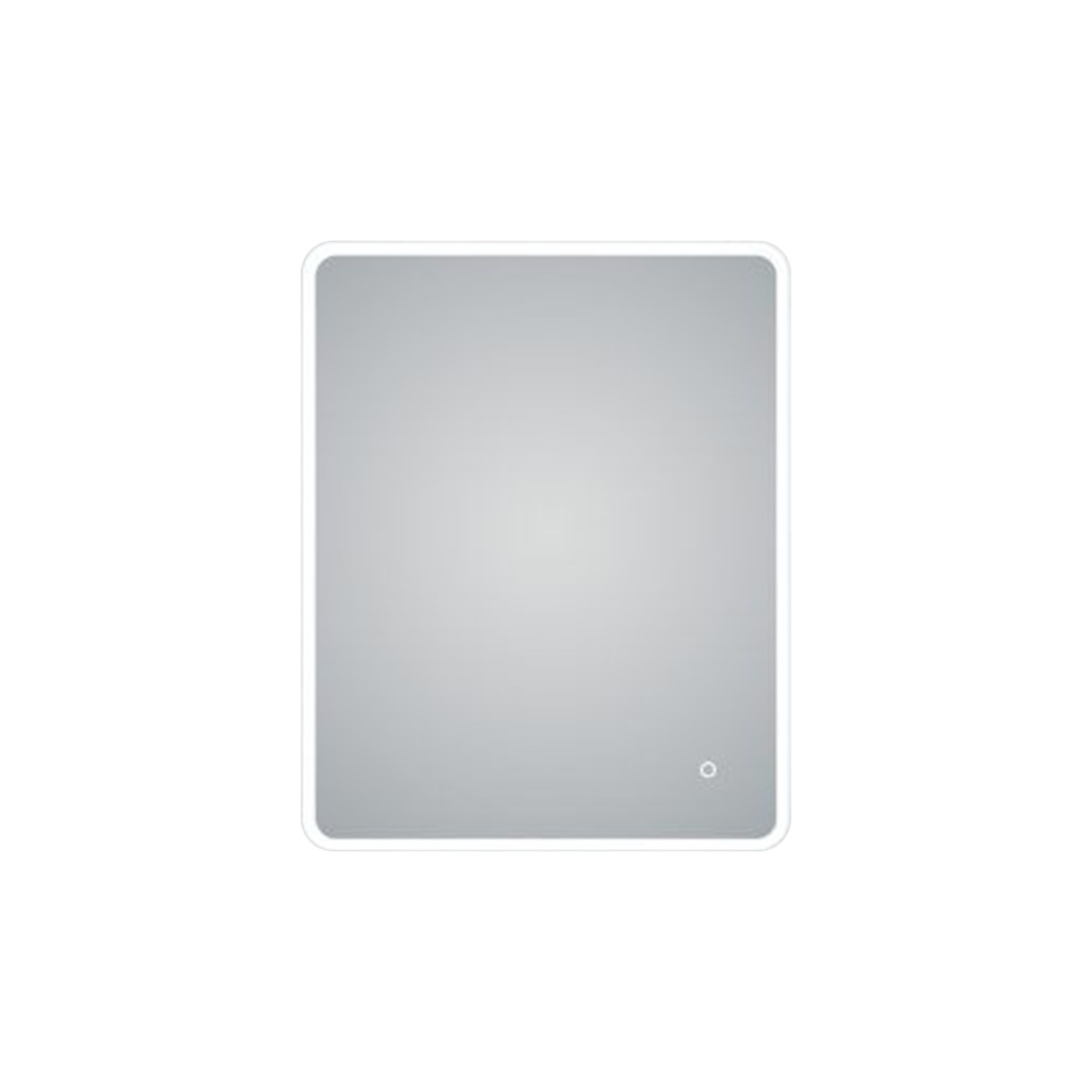 600*750mm Frosted Edge 3 Color Lighting Backlit Acrylic LED Mirror Touch Sensor Switch Defogger Pad Wall Mounted Vertical or Horizontal