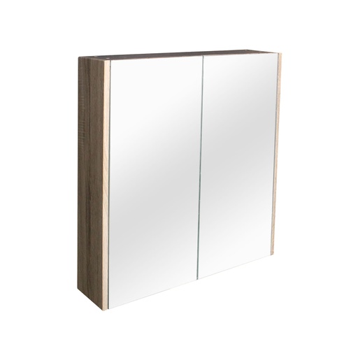600L*720H*150Dmm Double Doors PVC Filmed White Oak, Copper free mirror with anti rusty treatment WO