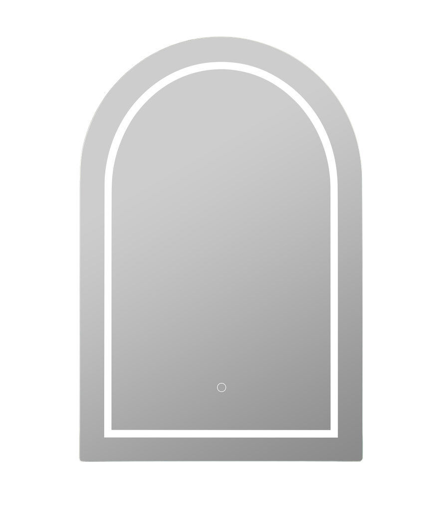 600X900X155mm Matte White Allison Arch LED Shaving Cabinet