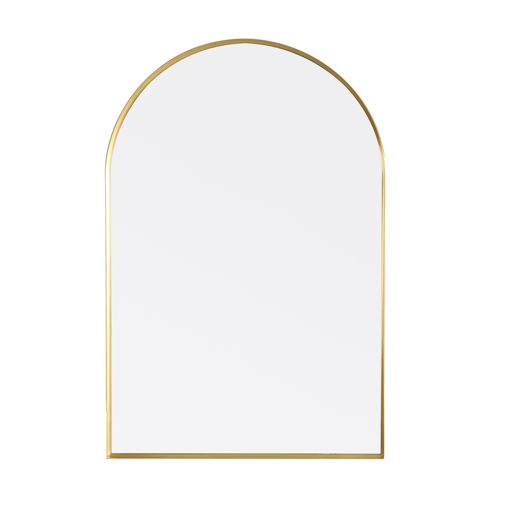 600X900X35mm Brushed Gold Arco Frame Mirror