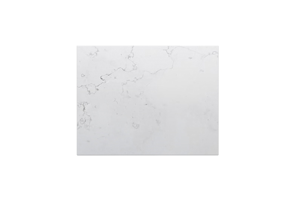 600x465x20mm Quartz Stone Top Gloss White Marble Look Silica-Free Caesarstone Benchtop