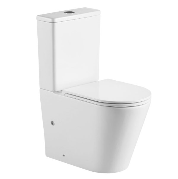 665*370*845mm Pani Back To Wall Toilet Suite (Rimless) With Slim UF Seat Cover And  Universal Inlet Cistern T3