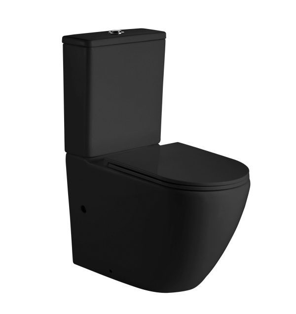 665*380*845mm Norton Matte Black Back To Wall Toilet Suite