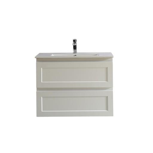740*450*560mm Matte White Fremantle Wall Hung Vanity Cabinet Only