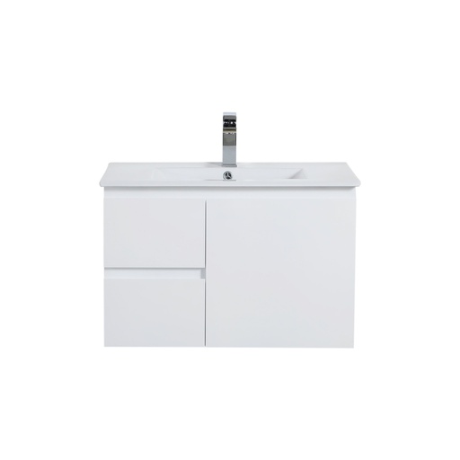 750 wall hung left hand drawers vanity cabinet only L-WH-Cab