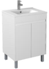 750*370*545mm White Polyurethane PVC Vanity Cabinet Only