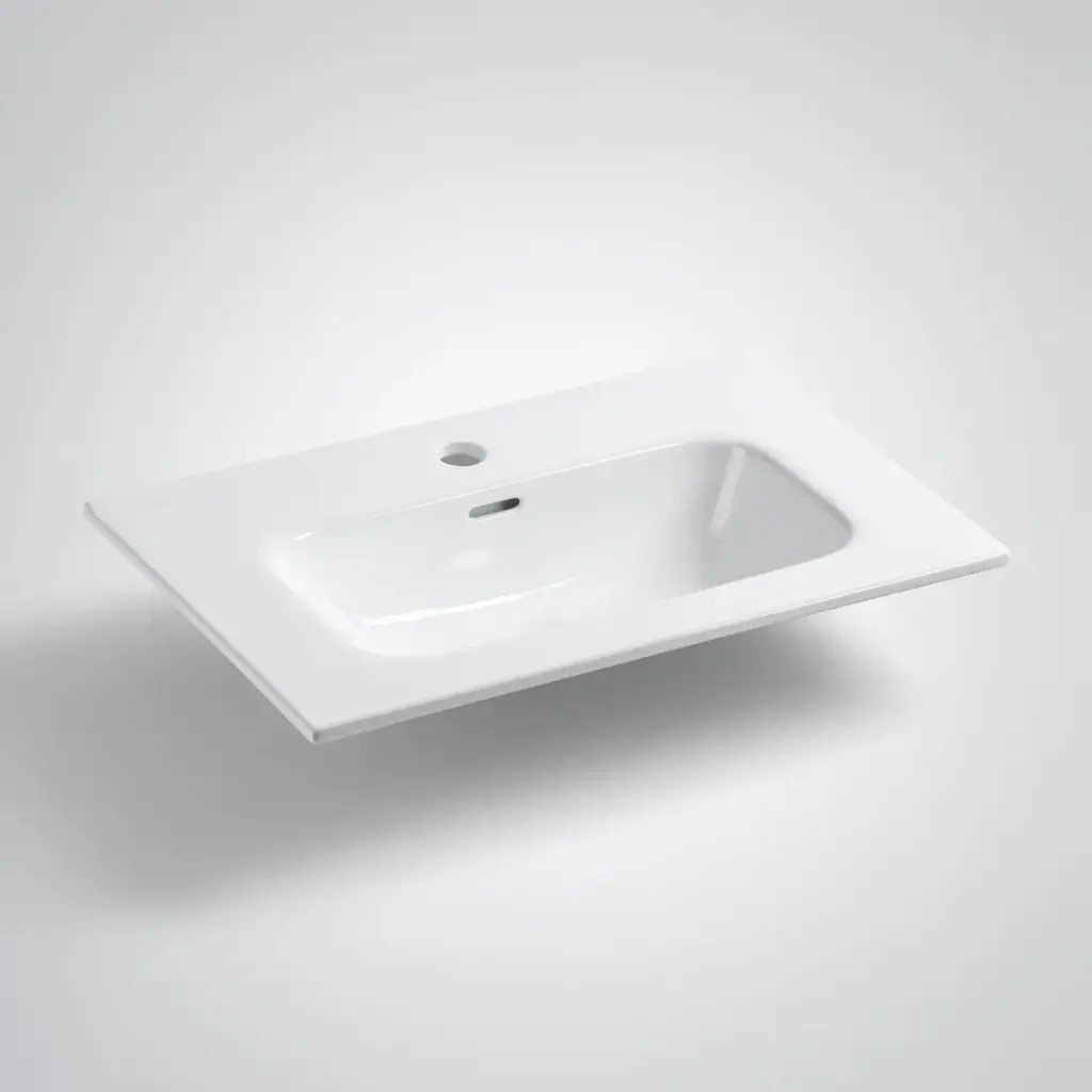 750*460*165mm Ora Basin Thin Edge Ceramic Top