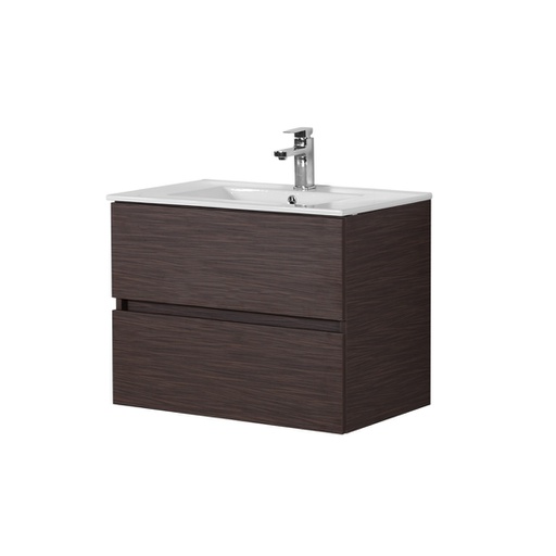 750*460*560mm Wall Hung Vanity Walnut-WH-Cab