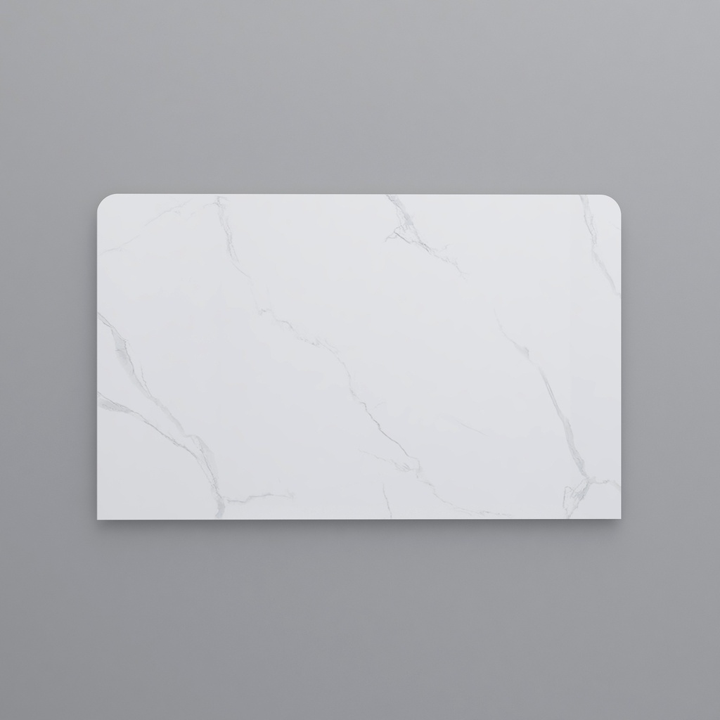 750*465*15mm White Marble Look Sintered Stone Top Benchtop