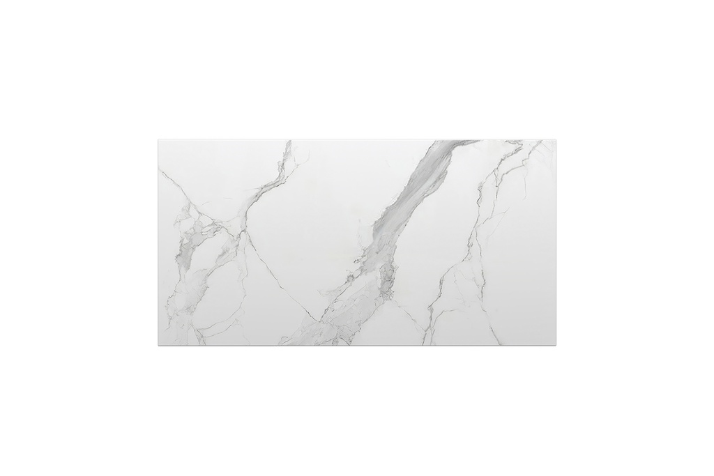 752x390x15mm White Marble Look Sintered Stone Top Matte Finish Benchtop