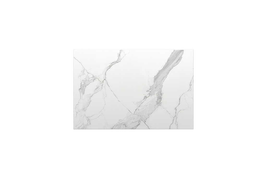 [90170/K75ST-WM] 752x500x15mm White Marble Look Sintered Stone Top Matte Finish Benchtop