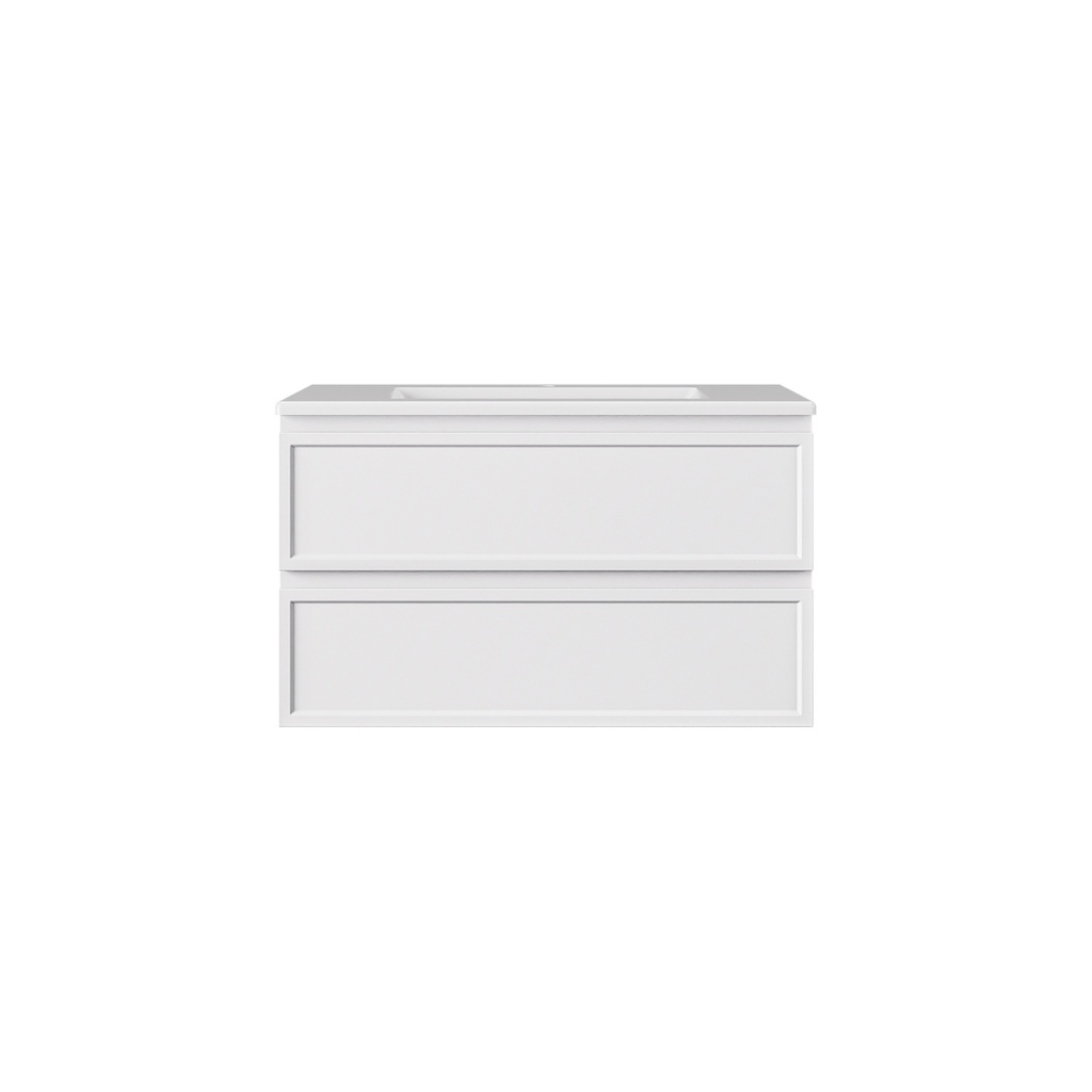 890*455*500mm Matte White New Hamilton Federation Slim Wall Hung Cabinet