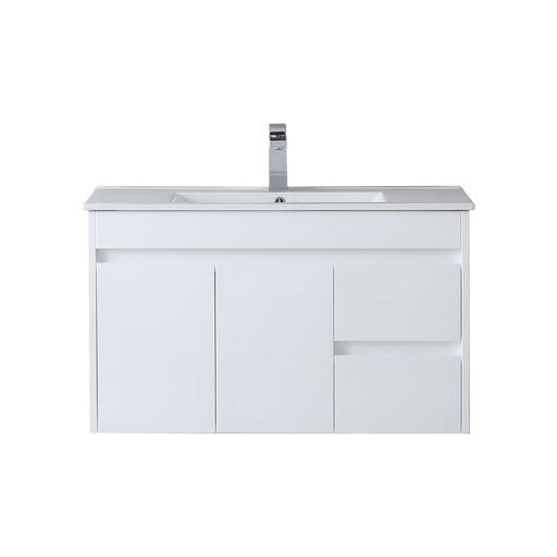 900 wall hung , right hand drawers vanity cabinet only R-WH-Cab