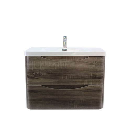 900*460*590mm Wall Hung Dark Grey Vanity Double Drawers Cabinet Only