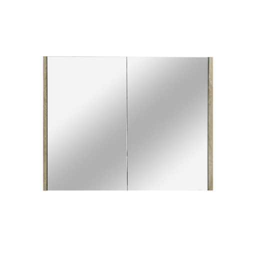 900L* 720 H *150Dmm Double Doors PVC Filmed White Oak, Copper free mirror with anti rusty treatment WO