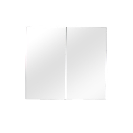 [92040/PVCPSV900] 900mm Bathroom Shaving Cabinet PVC Gloss White 2PAC 2 Door Pencil Edge