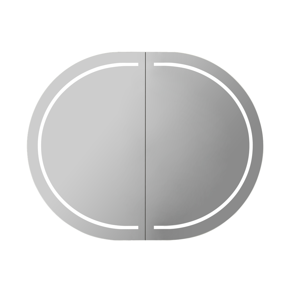 900X600X155mm Matte White Allison Pill Shaving Cabinet