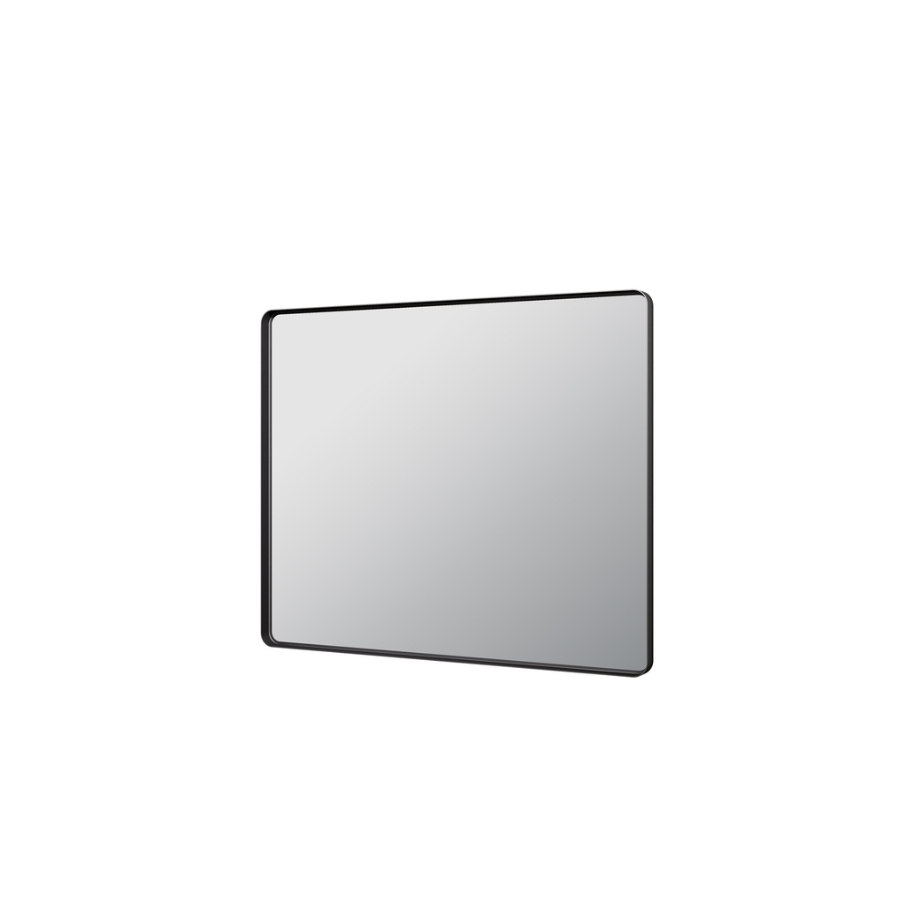 [55926] 900X750X35mm Matt Black Recta Framed Mirror