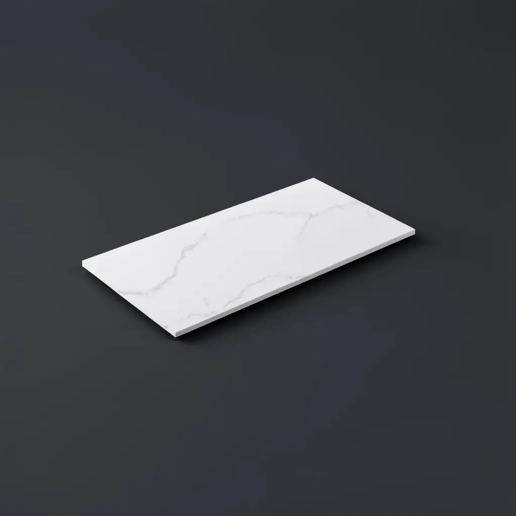 905X465X12mm Calacatta Artic White Solid Surface Stone Top