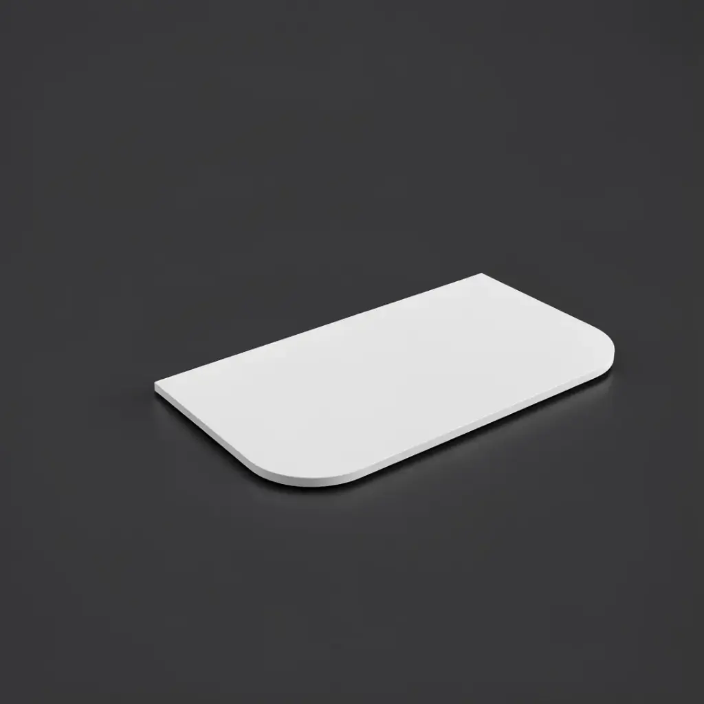 905X505X20mm Blanco White(WG034) Zero Silica Engineer Curve Stone Top Top