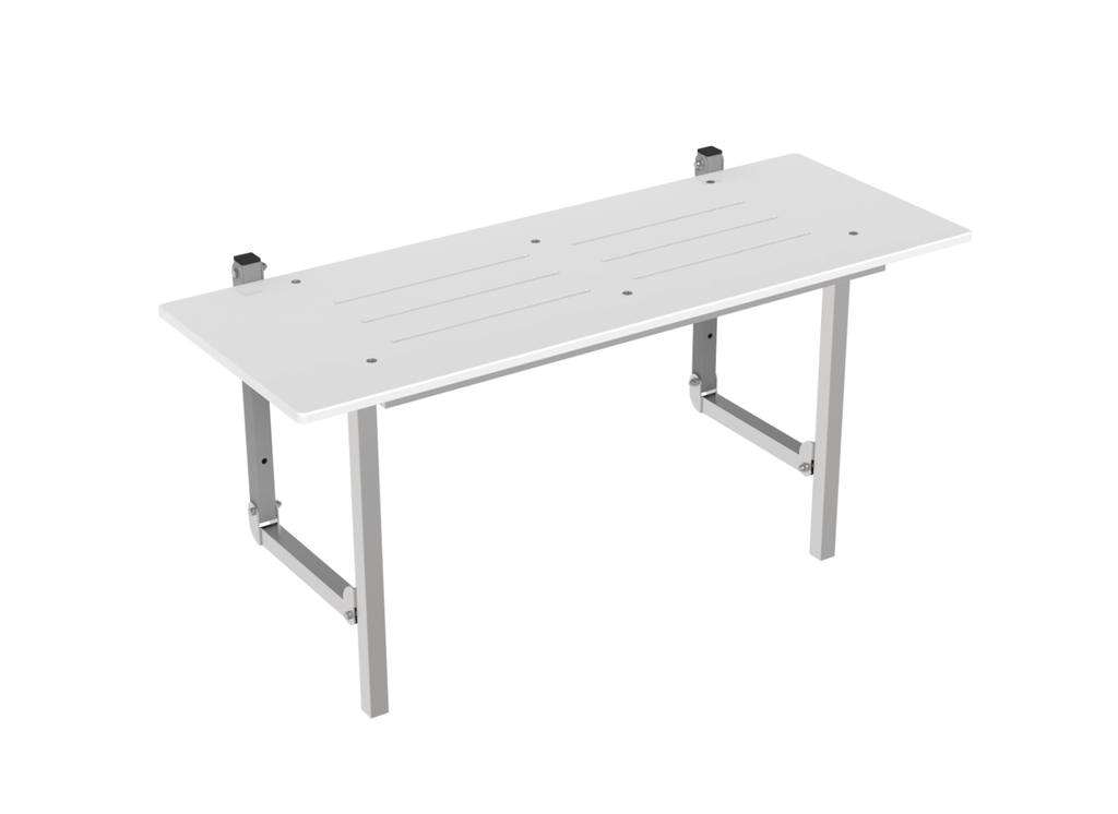 970WX395Dmm Bradley Australia Map Surface Mounted Folding Shower Seat