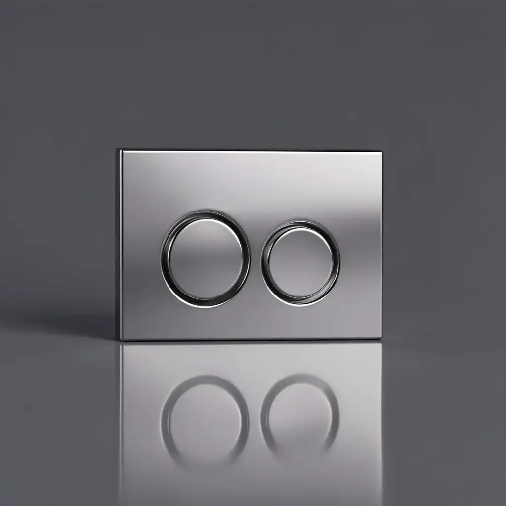 ABS Round Push Plate Chrome