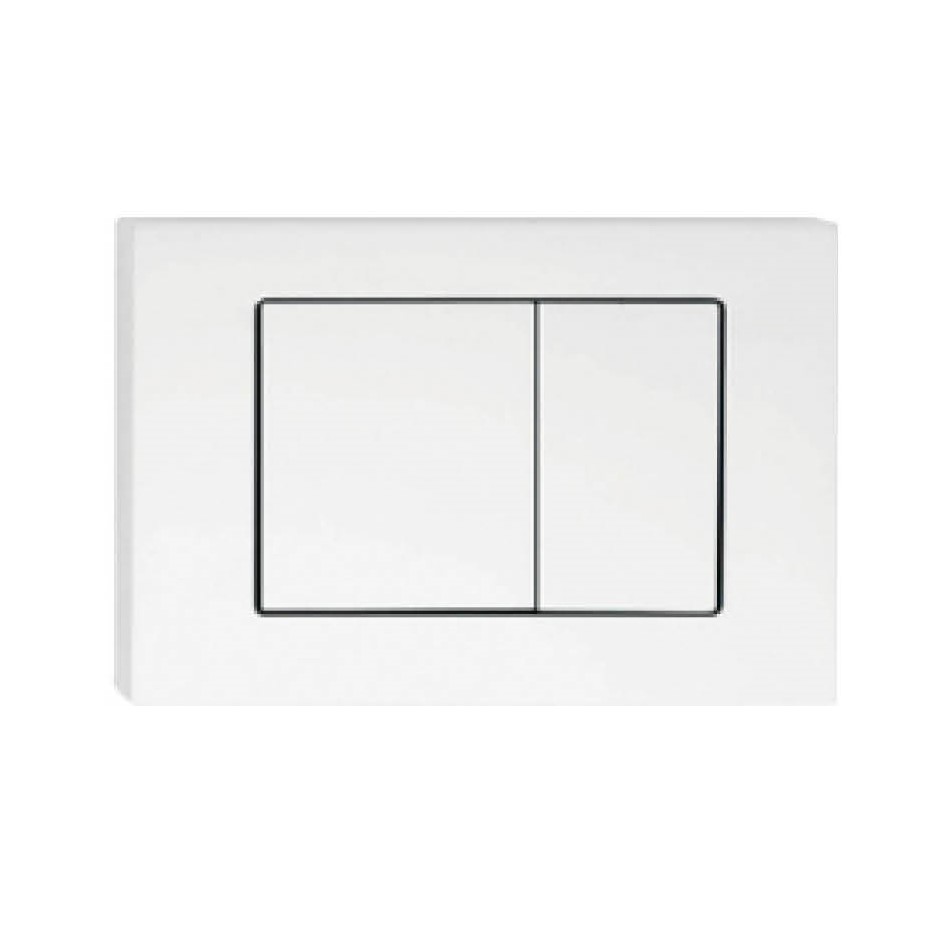 ABS Square Push Plate White