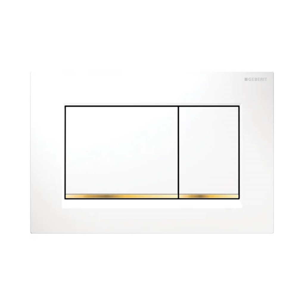 ABS White Plate With Gold Trim 115.883.Kk.1