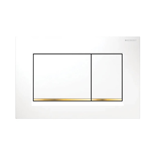 ABS White plate with Gold Trim 883