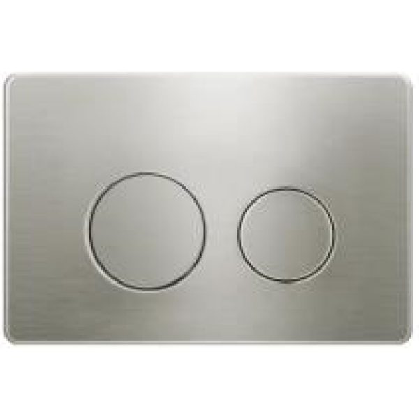 Access Plate Round Button Brushed Nickle